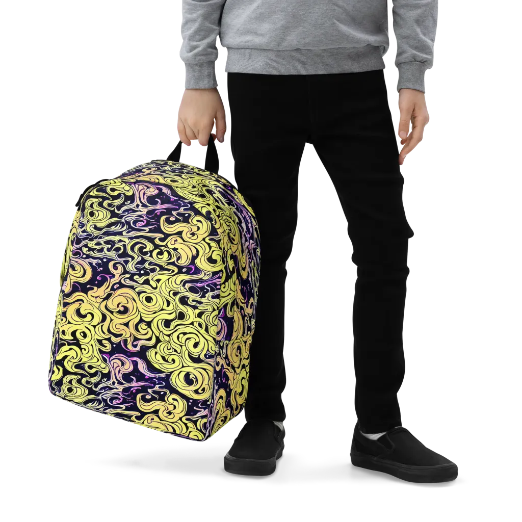 Lucid Swirl on Minimalist Backpack — Zoomed-in