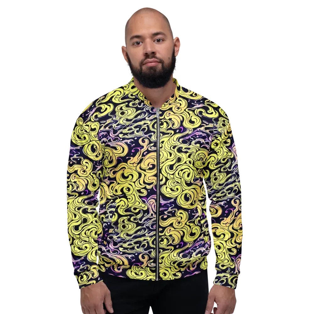 Lucid Swirl on Bomber Jacket — Front