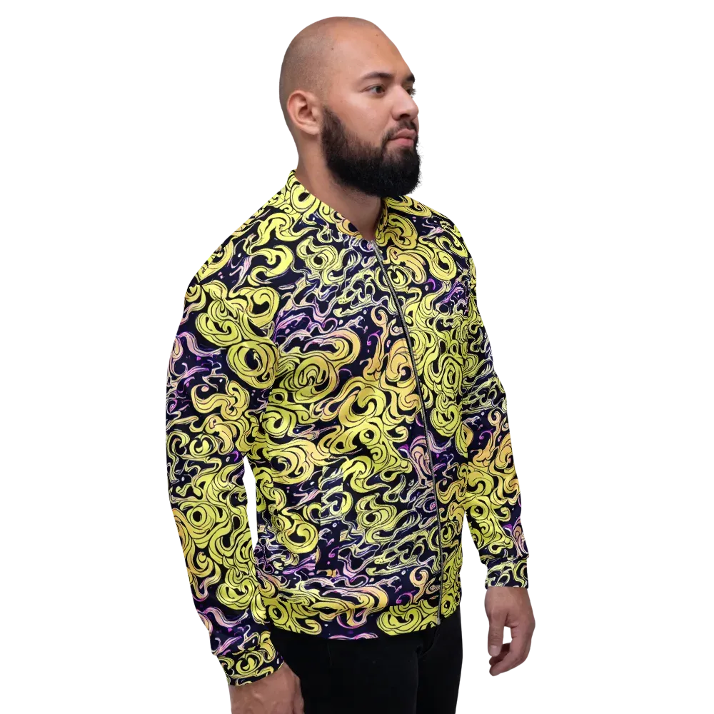 Lucid Swirl on Bomber Jacket — Right