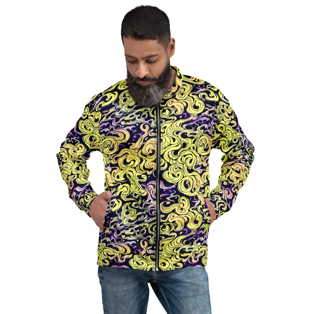 Lucid Swirl on Bomber Jacket — Front