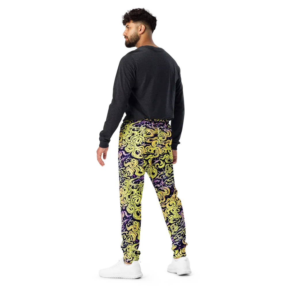 Lucid Swirl on Men's Joggers — Back