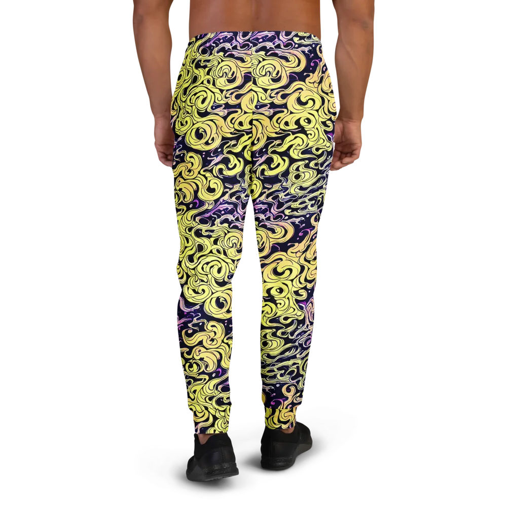 Lucid Swirl on Men's Joggers — Back