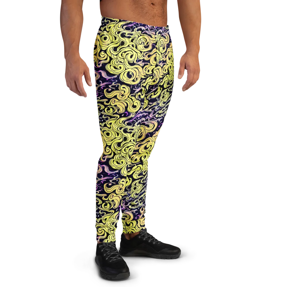 Lucid Swirl on Men's Joggers — Right