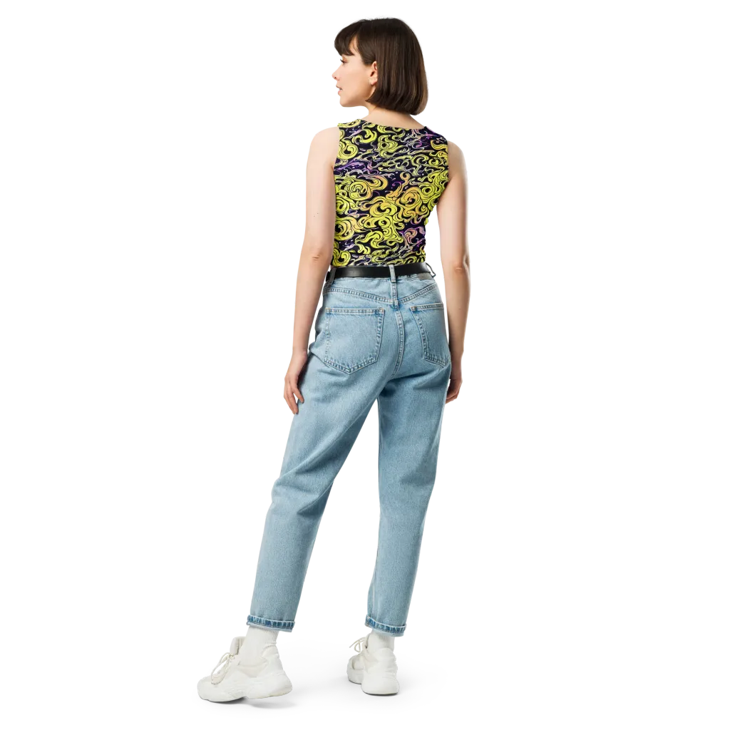 Lucid Swirl on Crop Top — Back