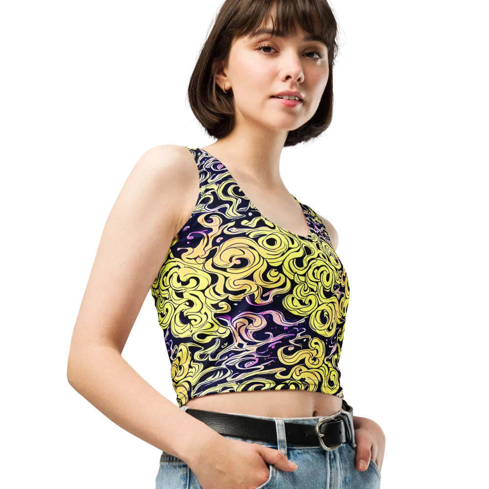 Lucid Swirl on Crop Top — Right Front