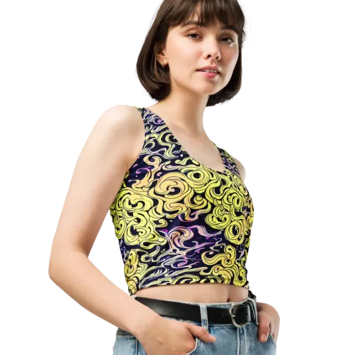 Lucid Swirl on a Crop Top