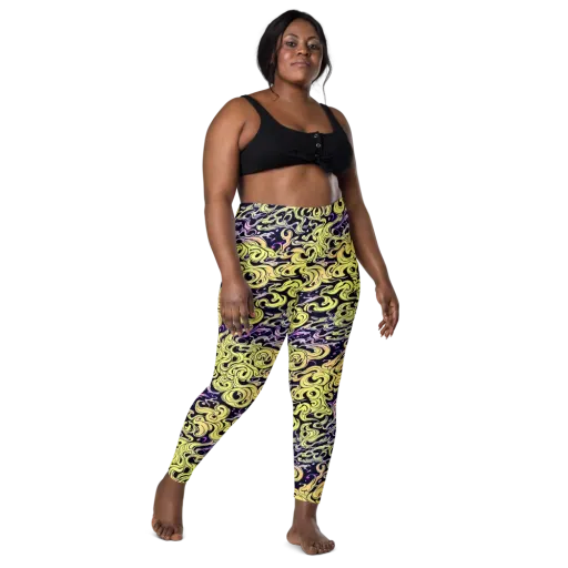 Lucid Swirl on a Leggings with Pockets