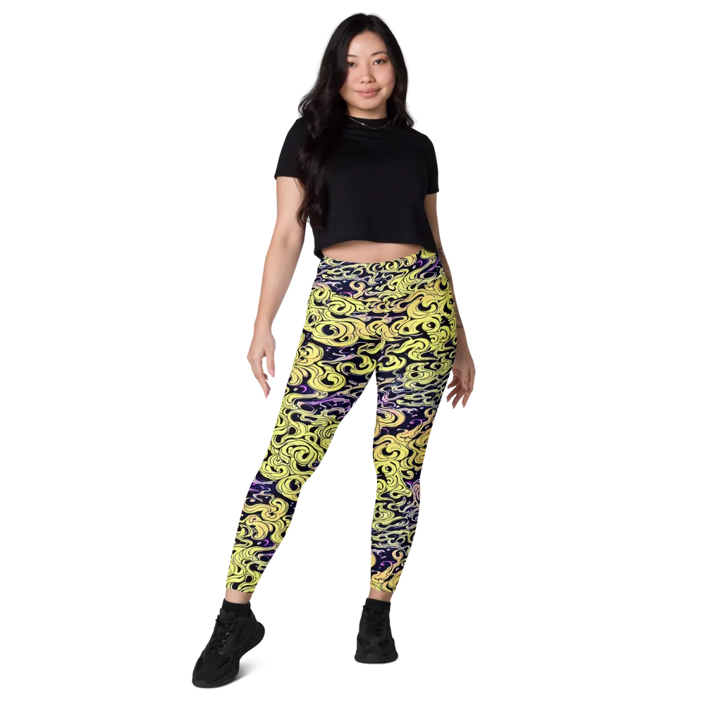 Lucid Swirl on Leggings with Pockets — Front