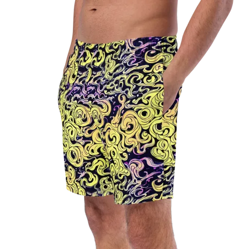 Lucid Swirl on a Swim Trunks
