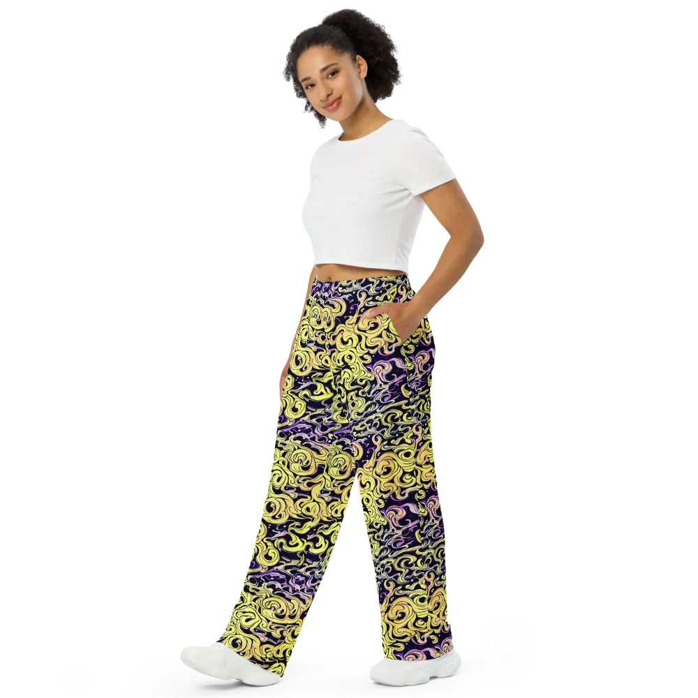 Lucid Swirl on Wide-Leg Pants — Left Front