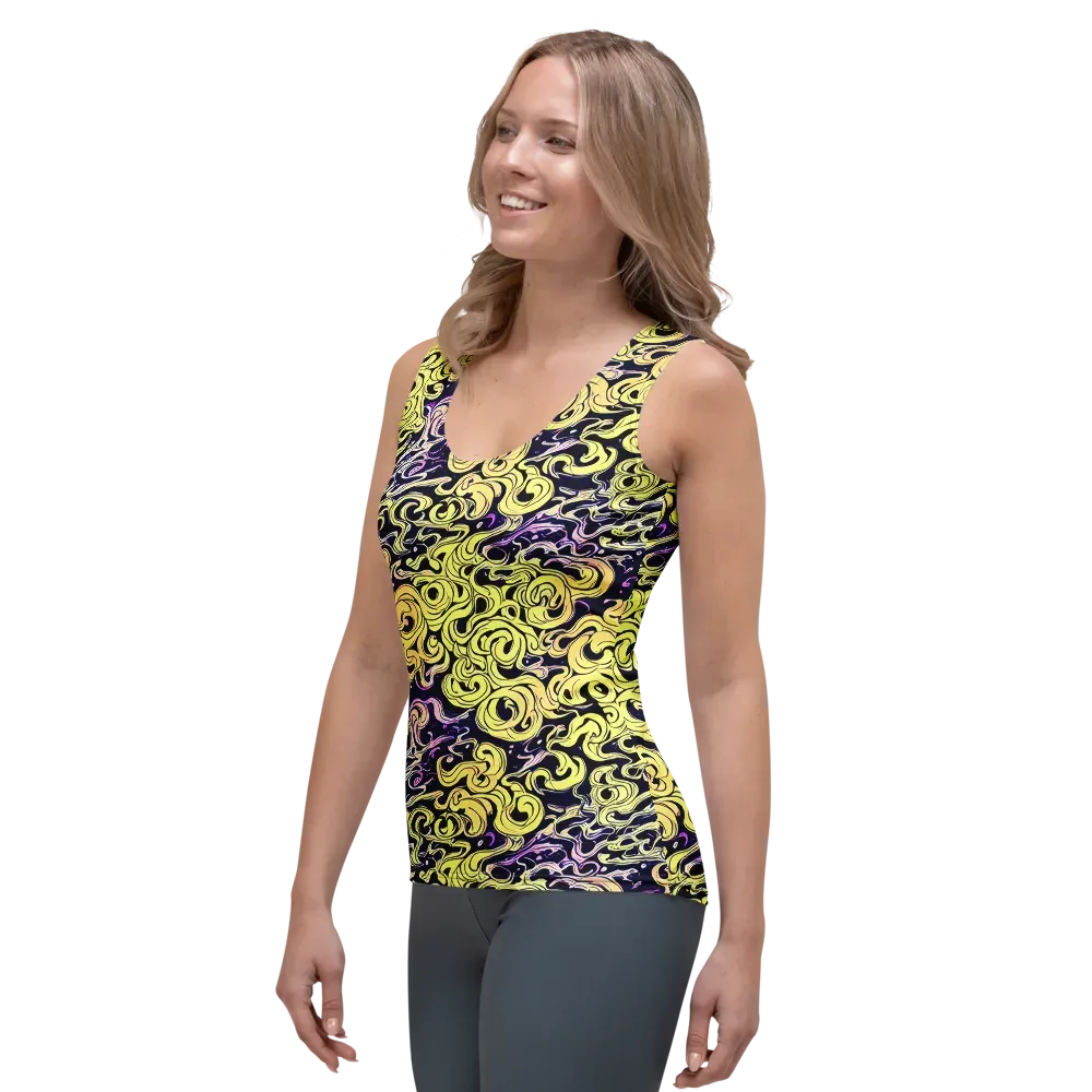 Lucid Swirl on Women's Tank Top — Left Front