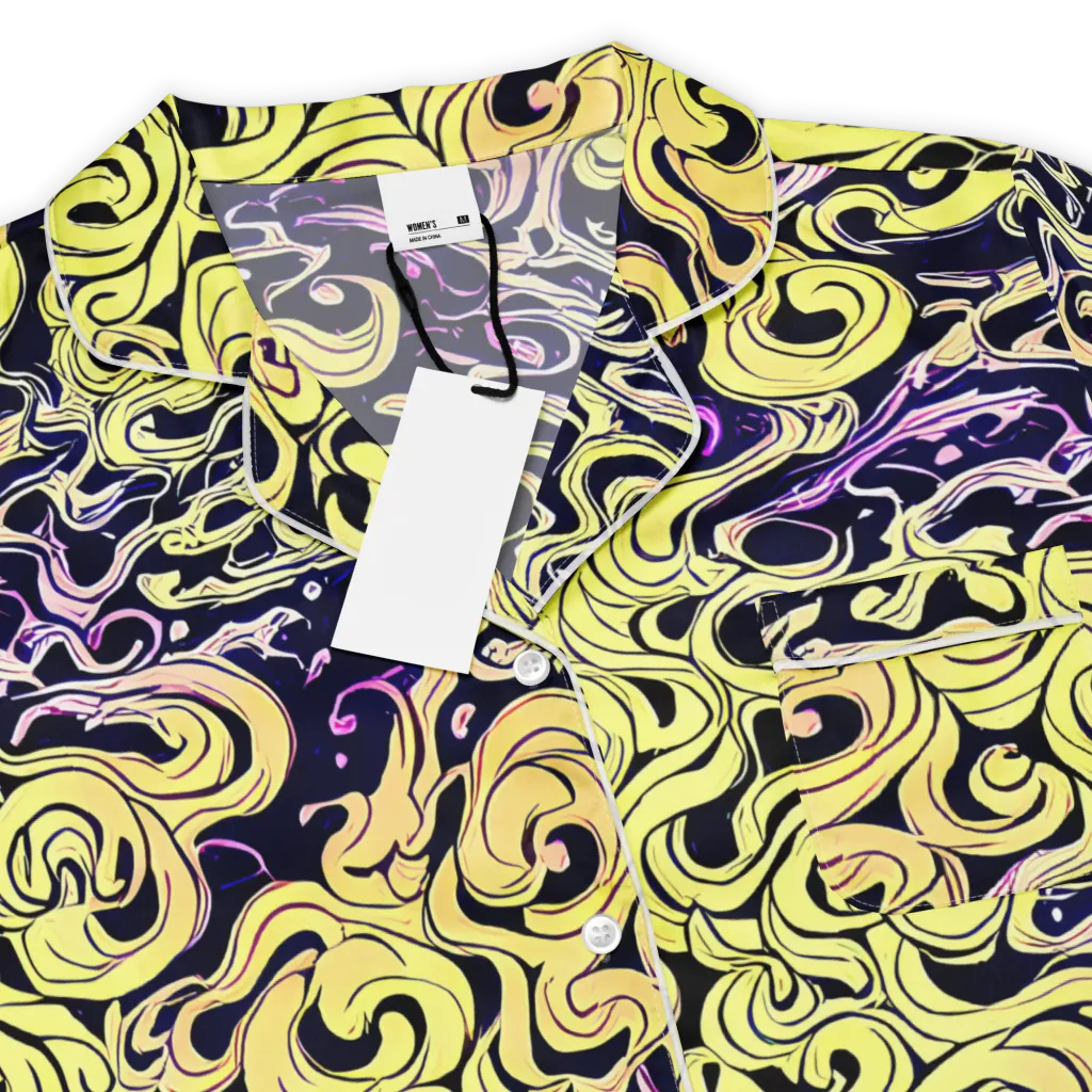 Lucid Swirl on Women's Short Sleeve Pajama Top — Product details