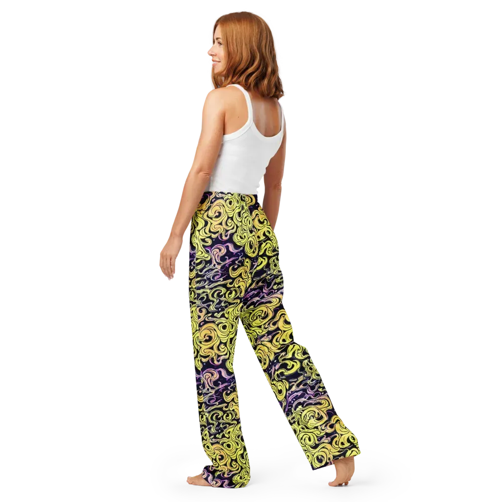 Lucid Swirl on Women's Pajama Pants — Back