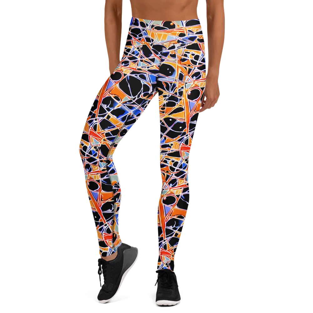 Static Eclipse on Yoga Leggings — Front