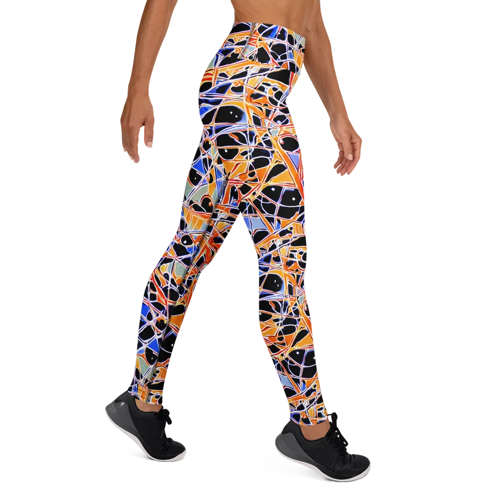 Static Eclipse on Yoga Leggings — Right