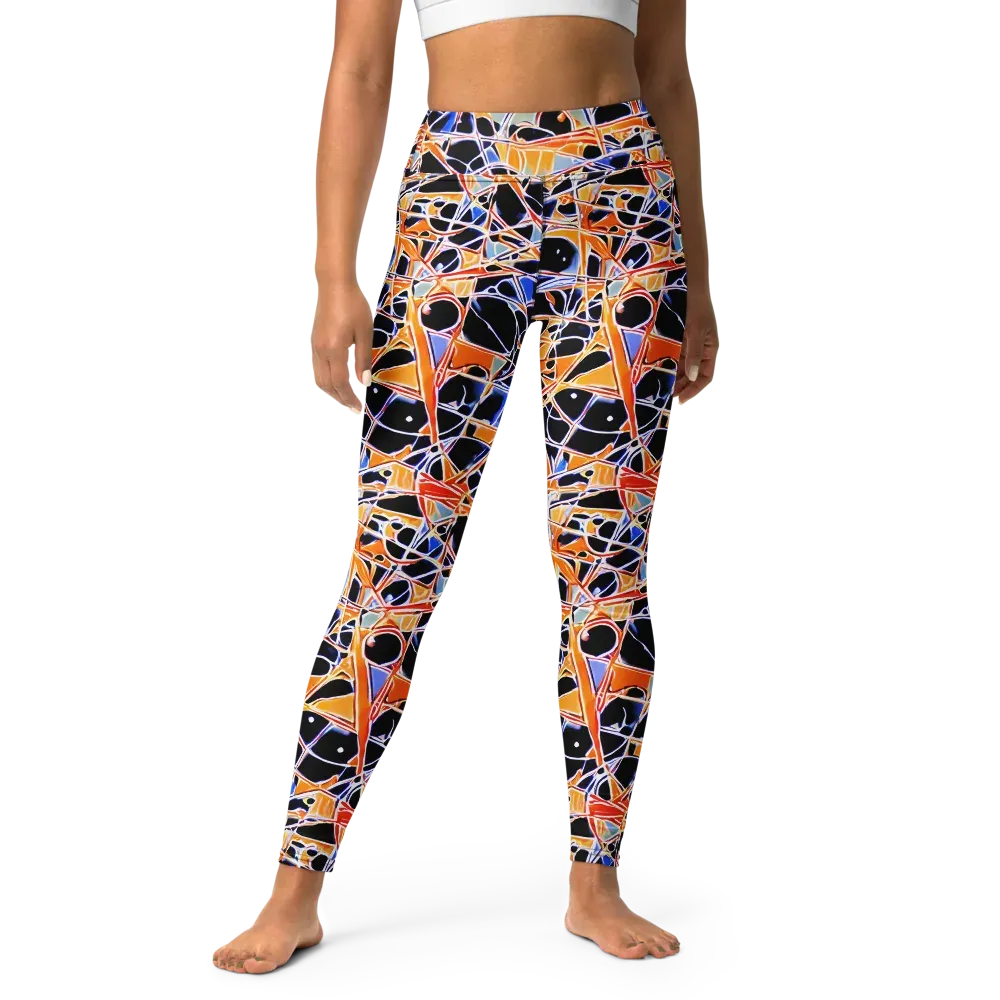 Static Eclipse on Yoga Leggings — Front