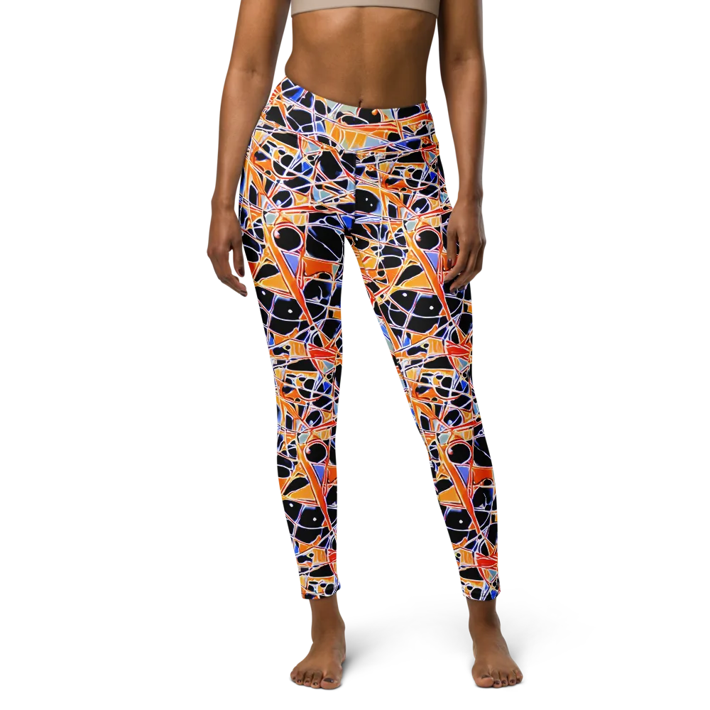 Static Eclipse on Yoga Leggings — Front