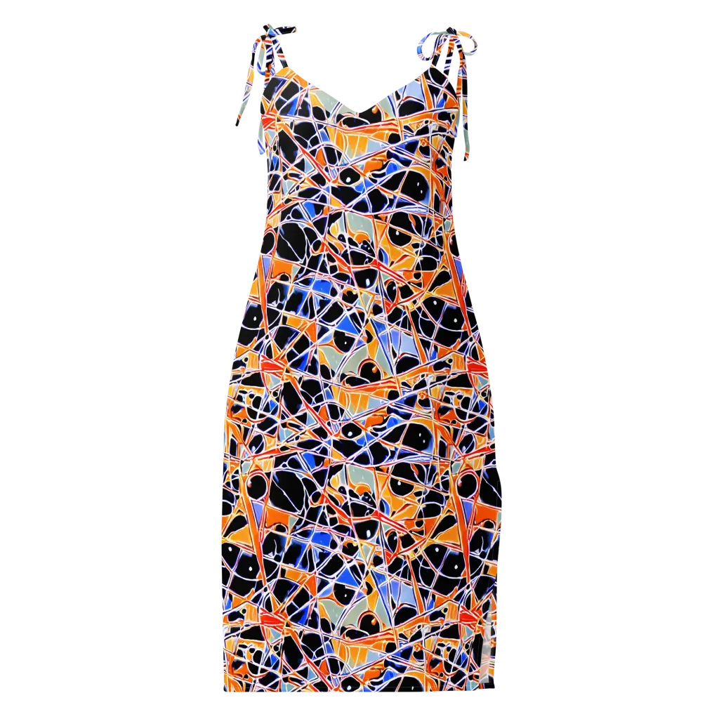 Static Eclipse on Slip Dress — Front