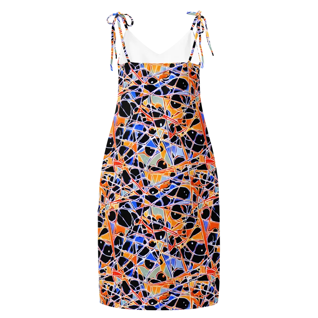 Static Eclipse on Slip Dress — Back
