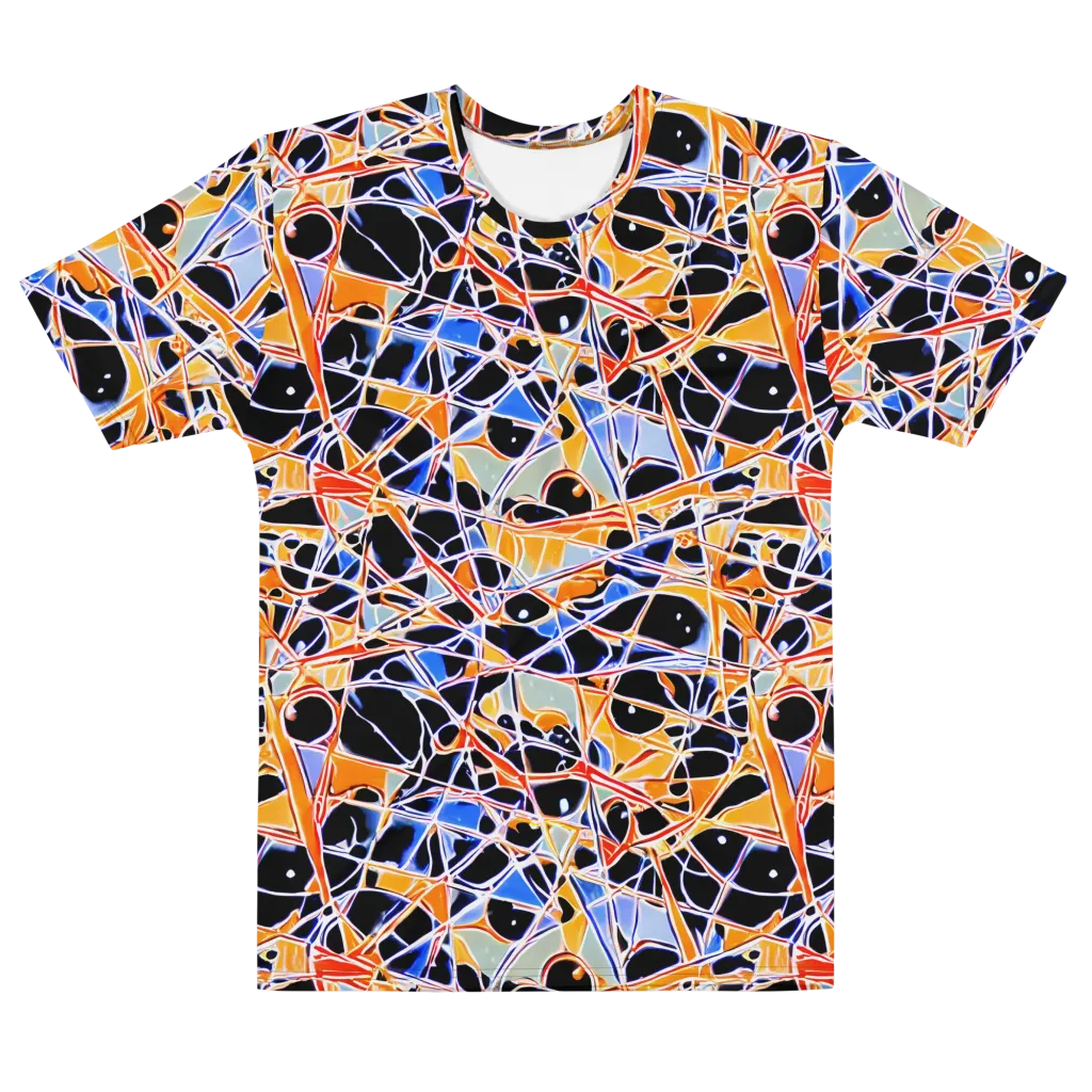 Static Eclipse on Men's Cotton Crew Neck T-Shirt — Front