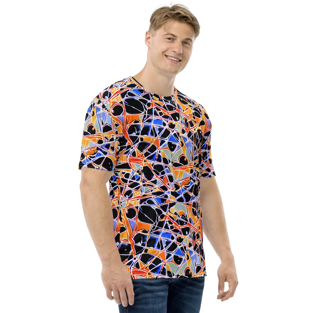 Static Eclipse on Men's Crew Neck T-Shirt — Right