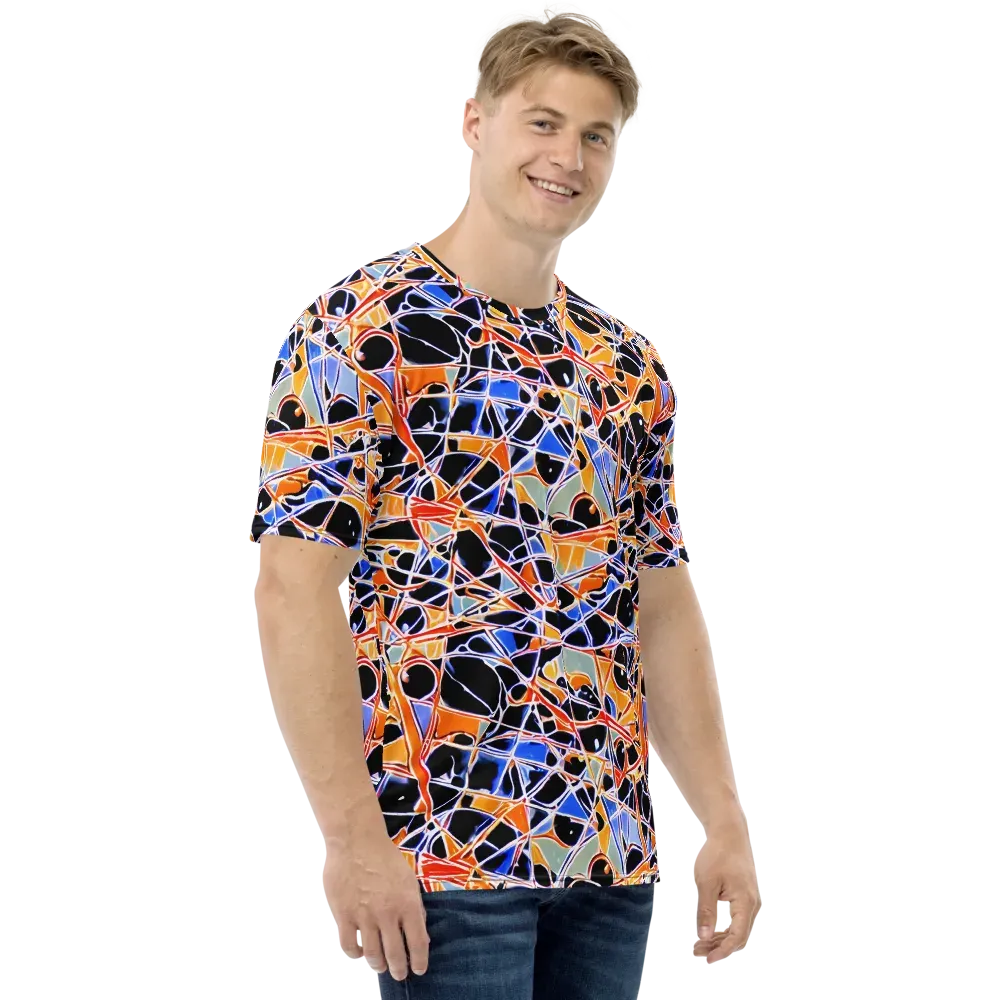 Static Eclipse on Men's Crew Neck T-Shirt — Right