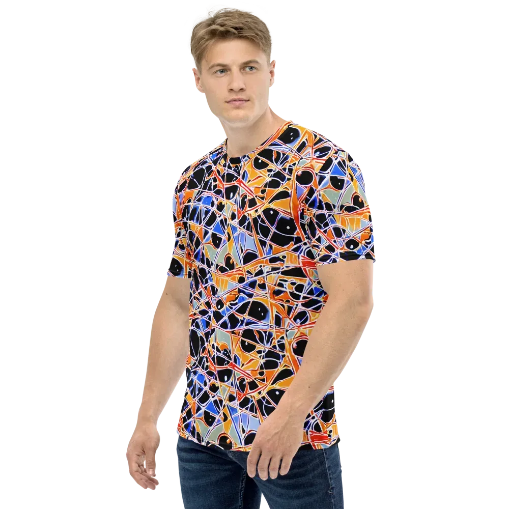Static Eclipse on Men's Crew Neck T-Shirt — Left