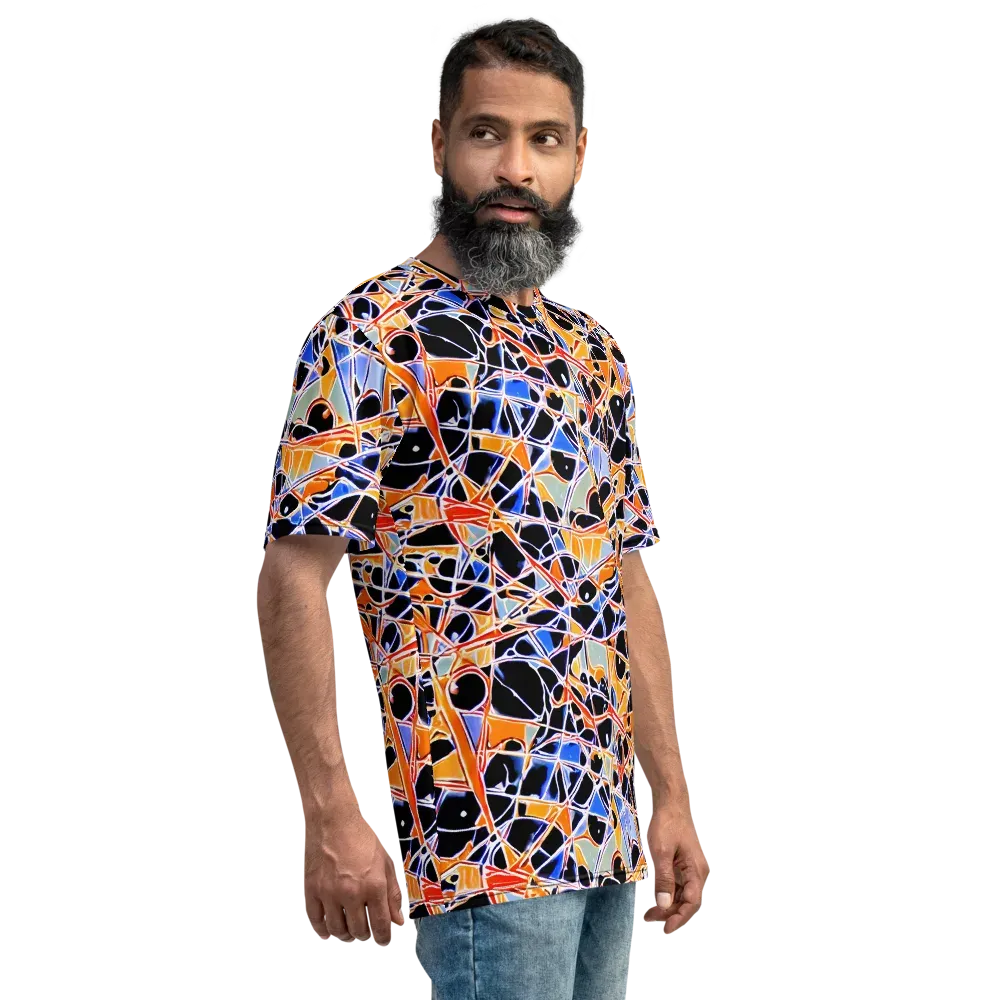 Static Eclipse on Men's Crew Neck T-Shirt — Right