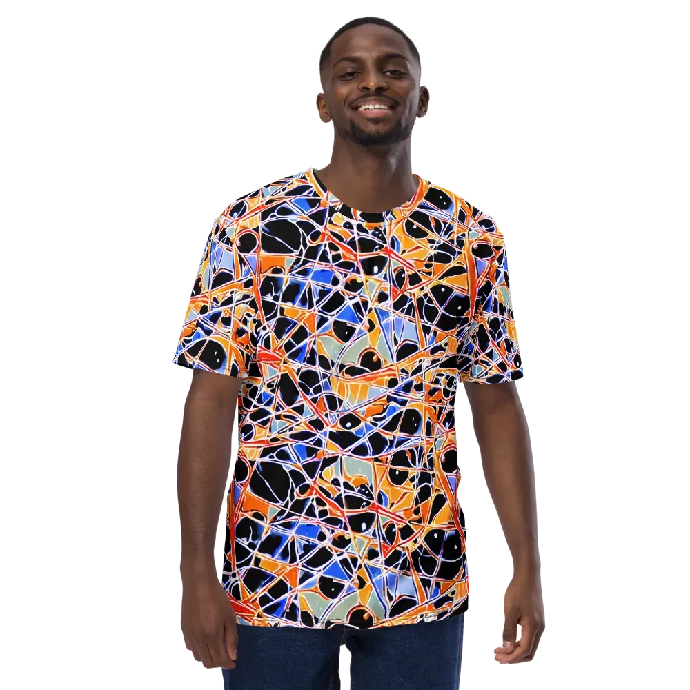 Static Eclipse on Men's Crew Neck T-Shirt — Front