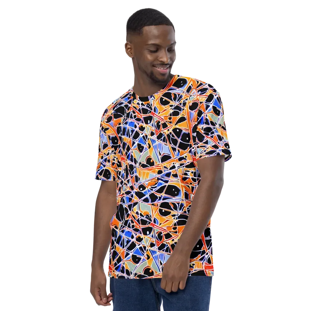 Static Eclipse on Men's Crew Neck T-Shirt — Left