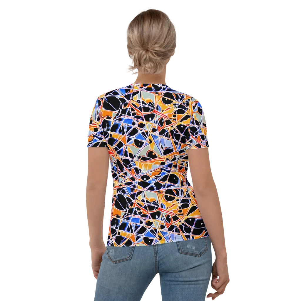 Static Eclipse on Women's Crew Neck T-Shirt — Back