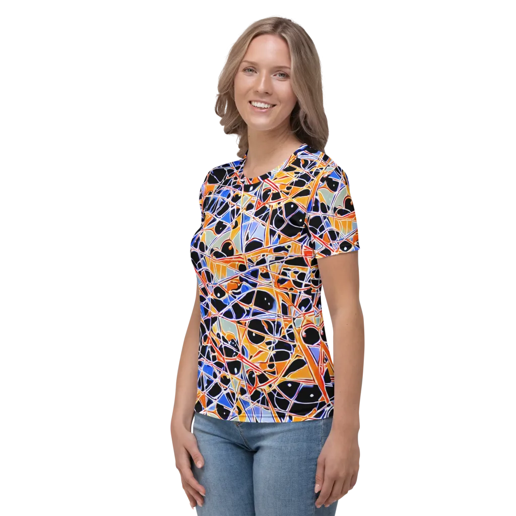 Static Eclipse on Women's Crew Neck T-Shirt — Left
