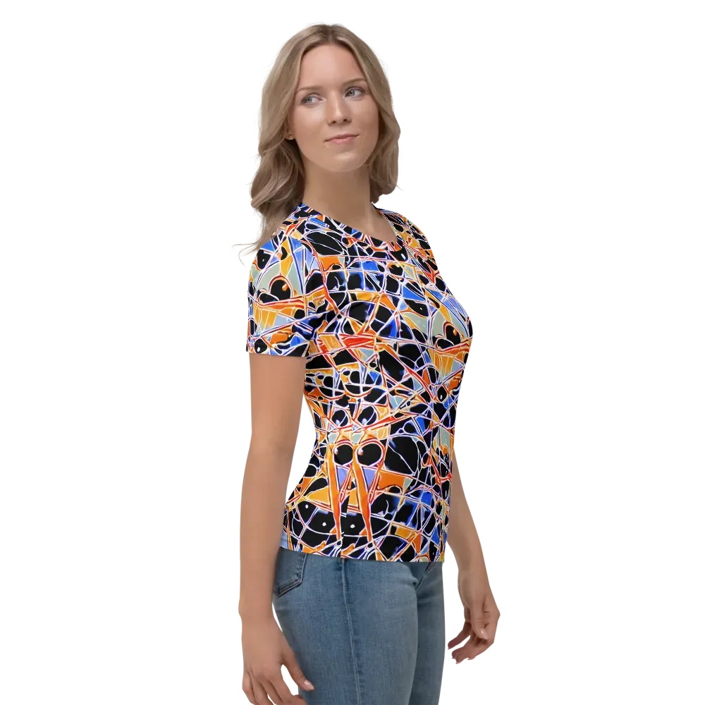 Static Eclipse on Women's Crew Neck T-Shirt — Right