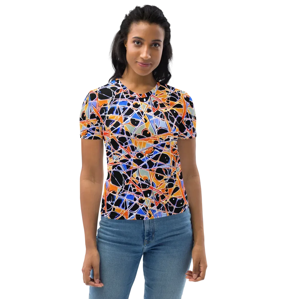 Static Eclipse on Women's Crew Neck T-Shirt — Front