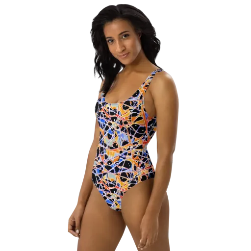 Static Eclipse on a One-Piece Swimsuit