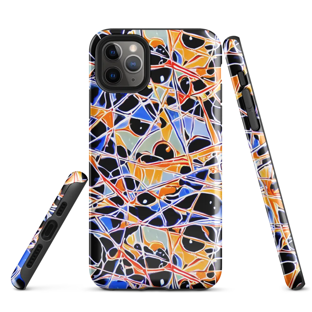 Static Eclipse on Tough Case for iPhone® — Front