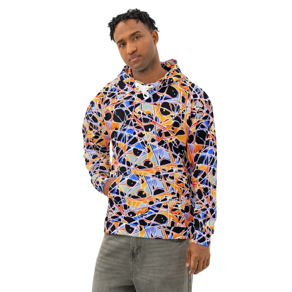 Static Eclipse on Cotton Hoodie — Left Front