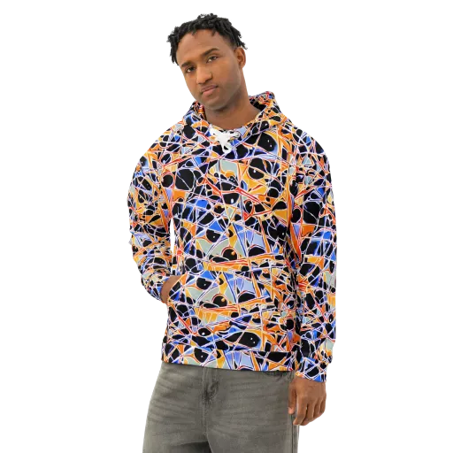 Static Eclipse on a Cotton Hoodie