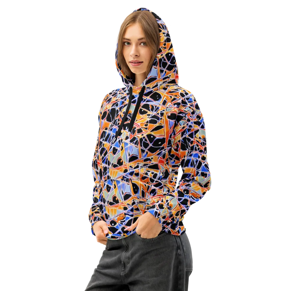 Static Eclipse on Cotton Hoodie — Left Front