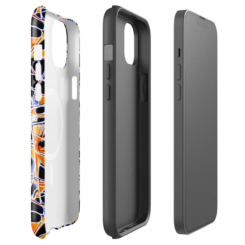 Static Eclipse on MagSafe Tough Case for iPhone® — Front
