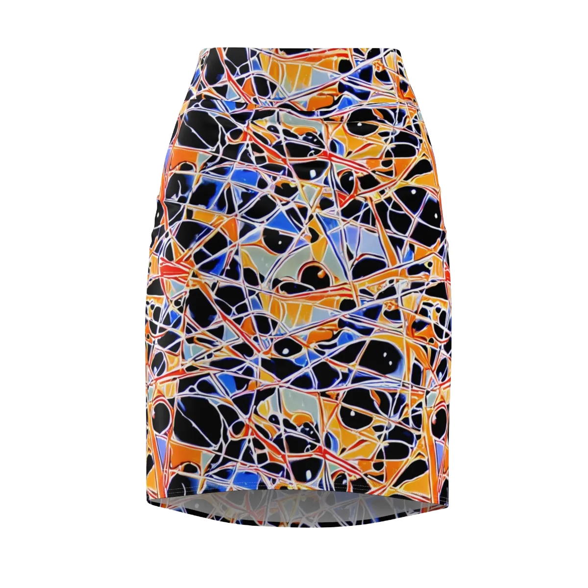 Static Eclipse on Pencil Skirt — Front