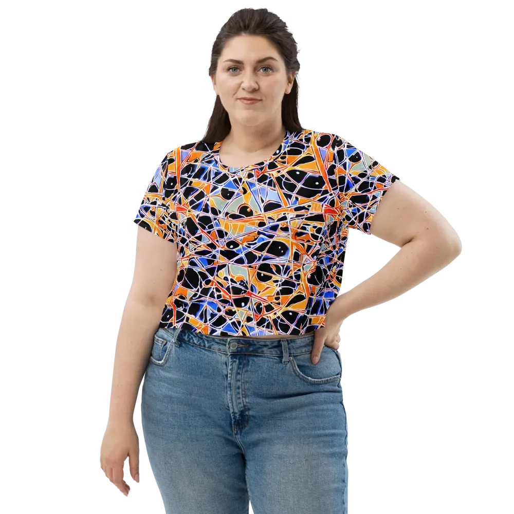 Static Eclipse on Crop Tee — Front