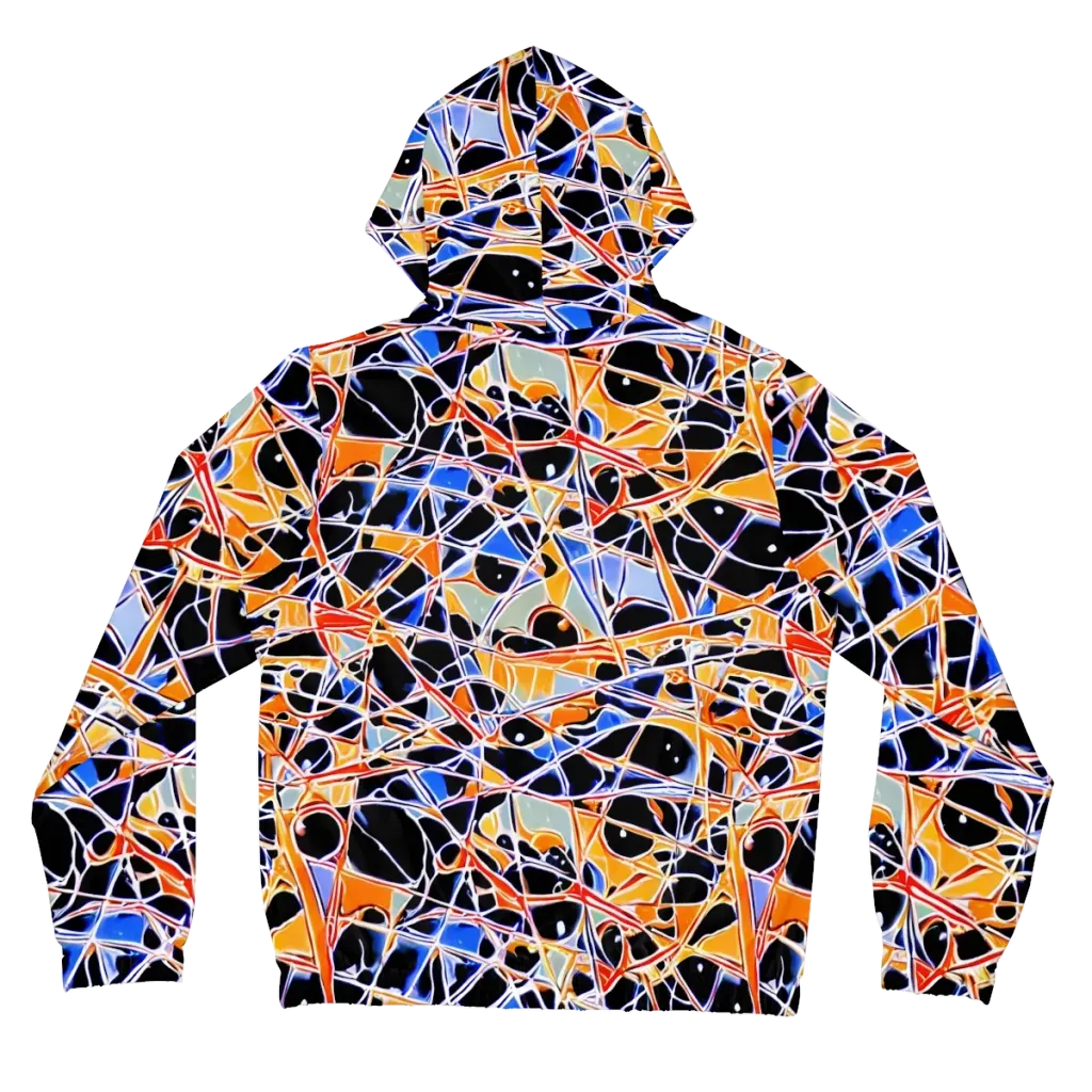 Static Eclipse on Women's Full-Zip Hoodie — Back