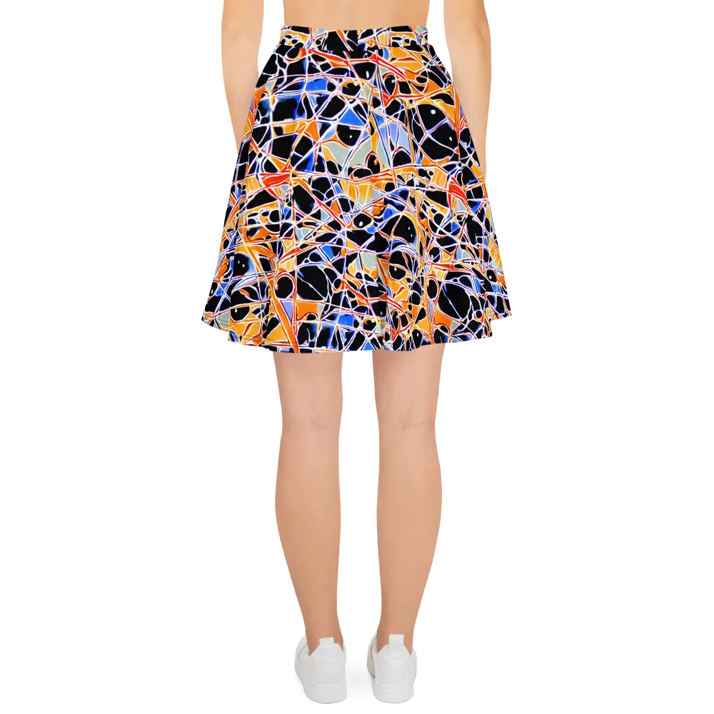 Static Eclipse on Skater Skirt — Back