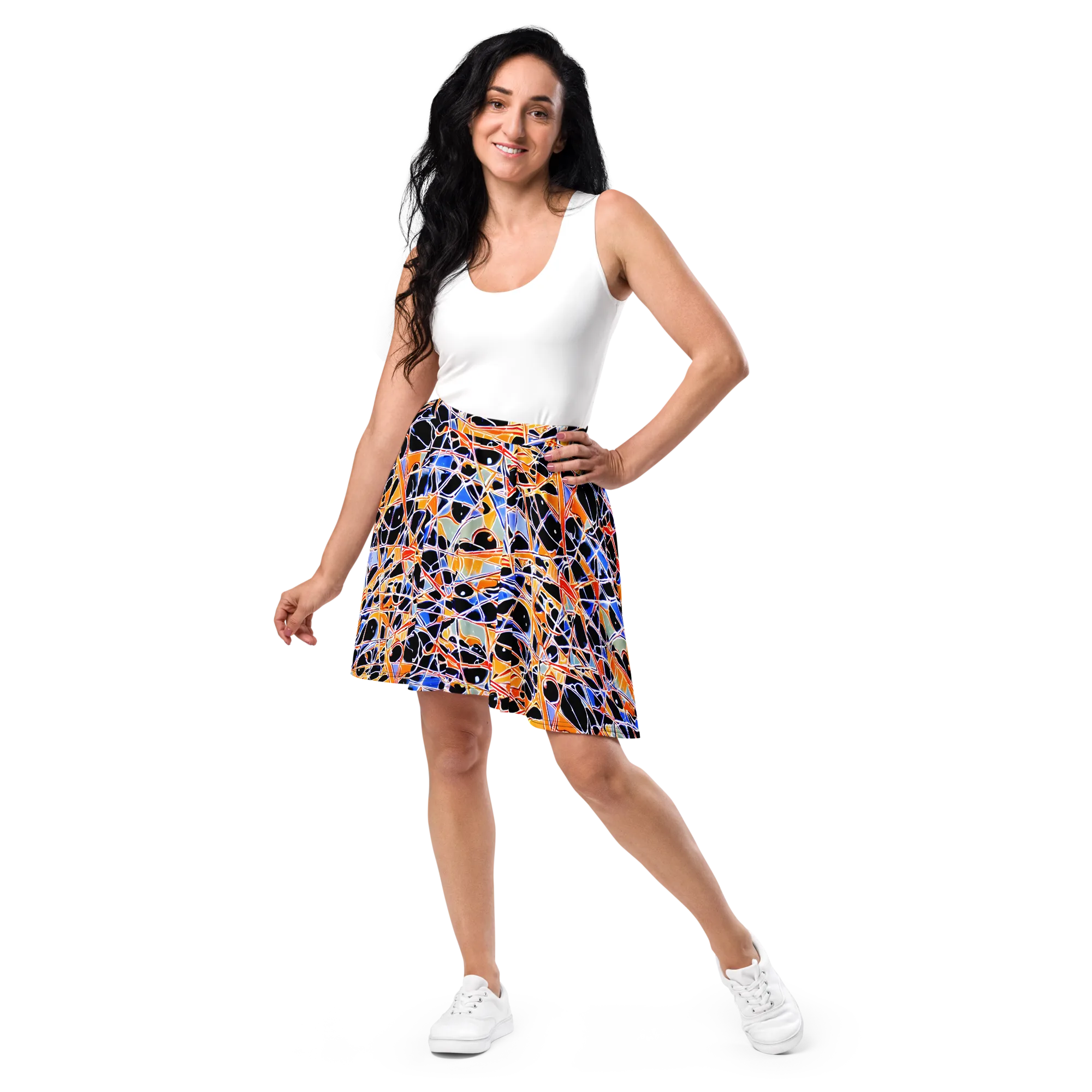 Static Eclipse on Skater Skirt — Front