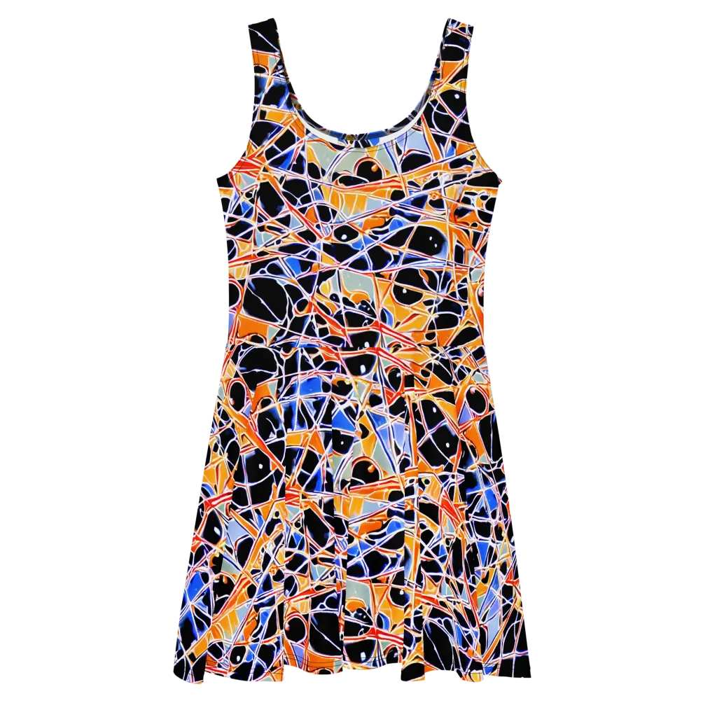 Static Eclipse on Skater Dress — Front