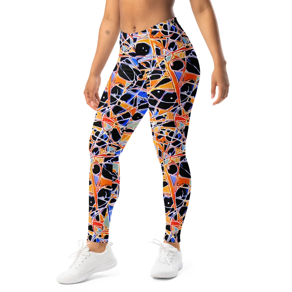 Static Eclipse on Leggings — Left Front