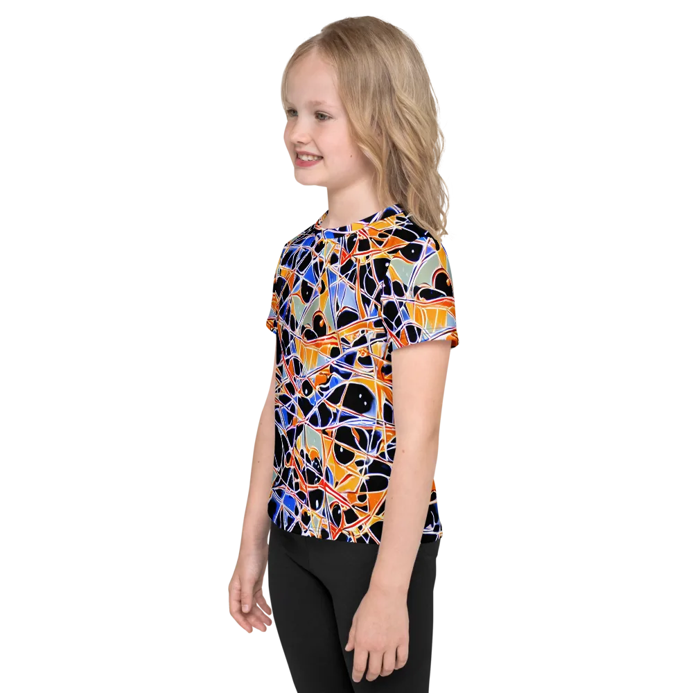 Static Eclipse on Kids Crew Neck T-Shirt — Left