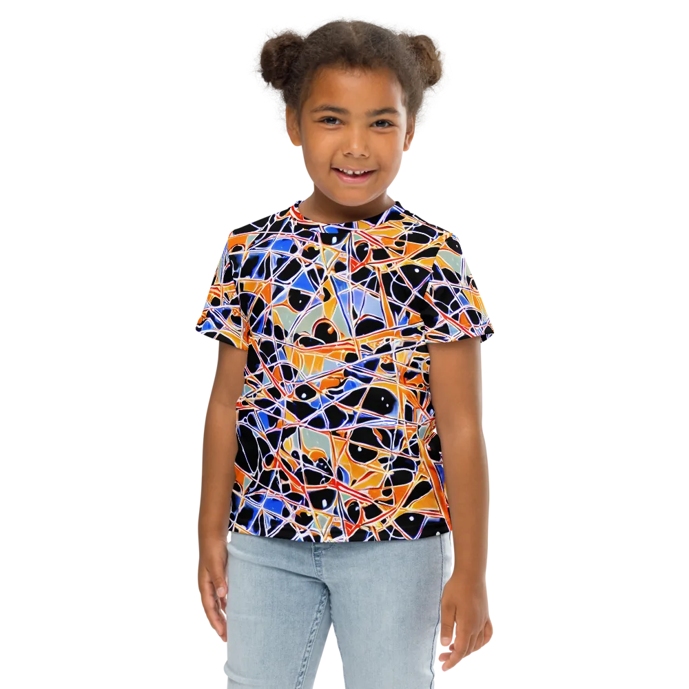 Static Eclipse on Kids Crew Neck T-Shirt — Front