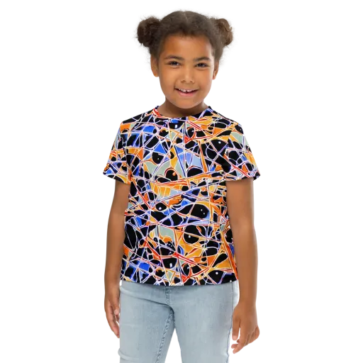 Static Eclipse on a Kids Crew Neck T-Shirt
